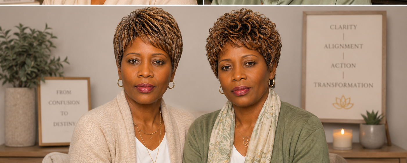 Taiwo and Kehinde Adesina, twin sisters and founders of Purpose2Destiny